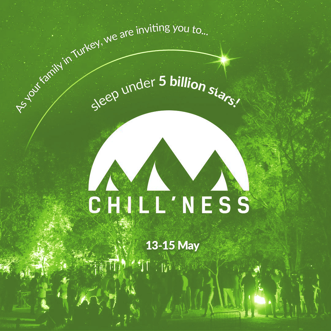 Chill'ness camping event in Foça with all ESN sections in Turkey, İzmir at 13-15 May