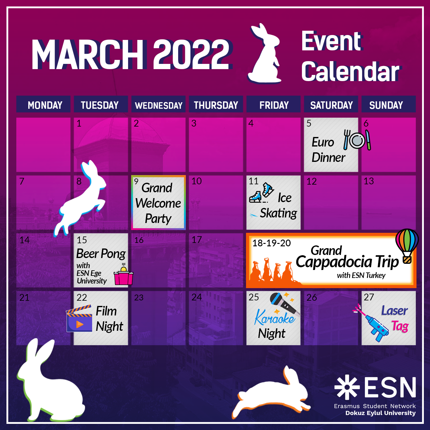 March 2022 - Event Calendar